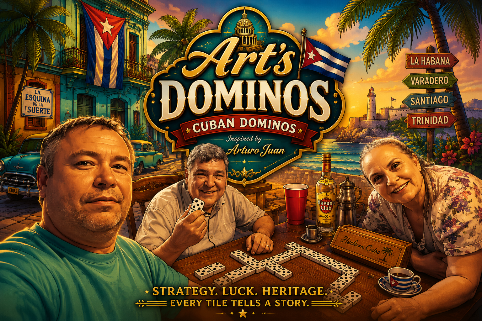 Art's Dominos — Cuban Double-Nine