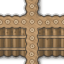 wall timber: cross
